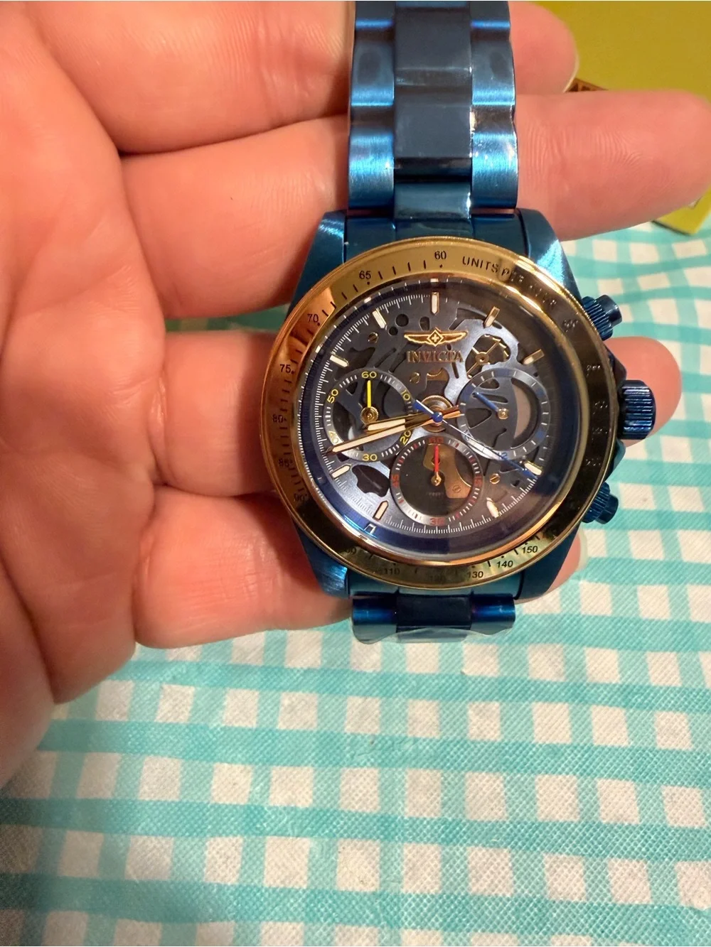 Invicta Speedway “Blue Label” Exoprix Men's Watch - 39.5mm, Blue (51032)